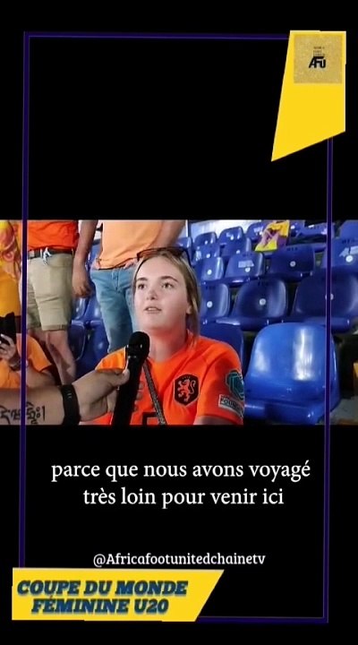 CDM féminine U20: Déclarations de Robine Lacroix, joueuse de l'équipe féminine des Pays-Bas