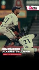 MLB: 03/09/2008 Debuta Alcides Escobar en Grandes Ligas