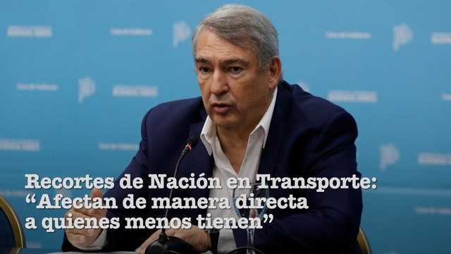 D'Onofrio sobre los recortes de Nación en Transporte: Afecta de manera directa a quienes menos tienen