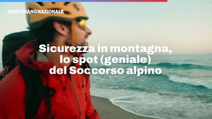 Sicurezza in montagna, lo spot (geniale) del Soccorso alpino