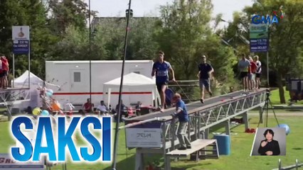 Pole vaulting, may canal version sa Netherlands | Saksi