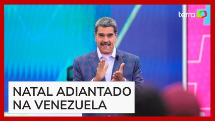 Nicolás Maduro adianta Natal para 1º de outubro na Venezuela
