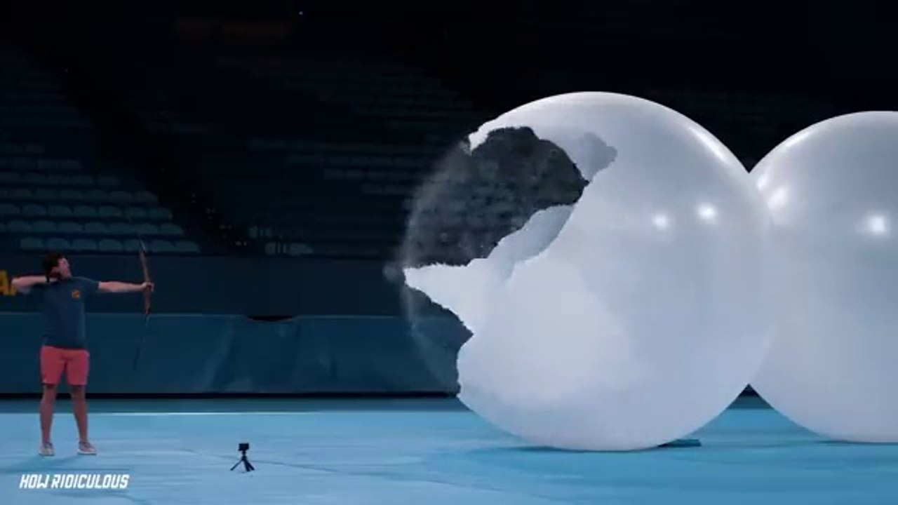 How Many Giant Balloons Stops An Arrow_