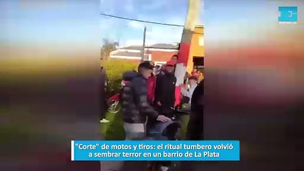 "Corte" de motos y tiros: el ritual tumbero volvió a sembrar terror en un barrio de La Plata