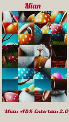 Cute Baby Rabbit Puzzle Art- Art Tiles! 