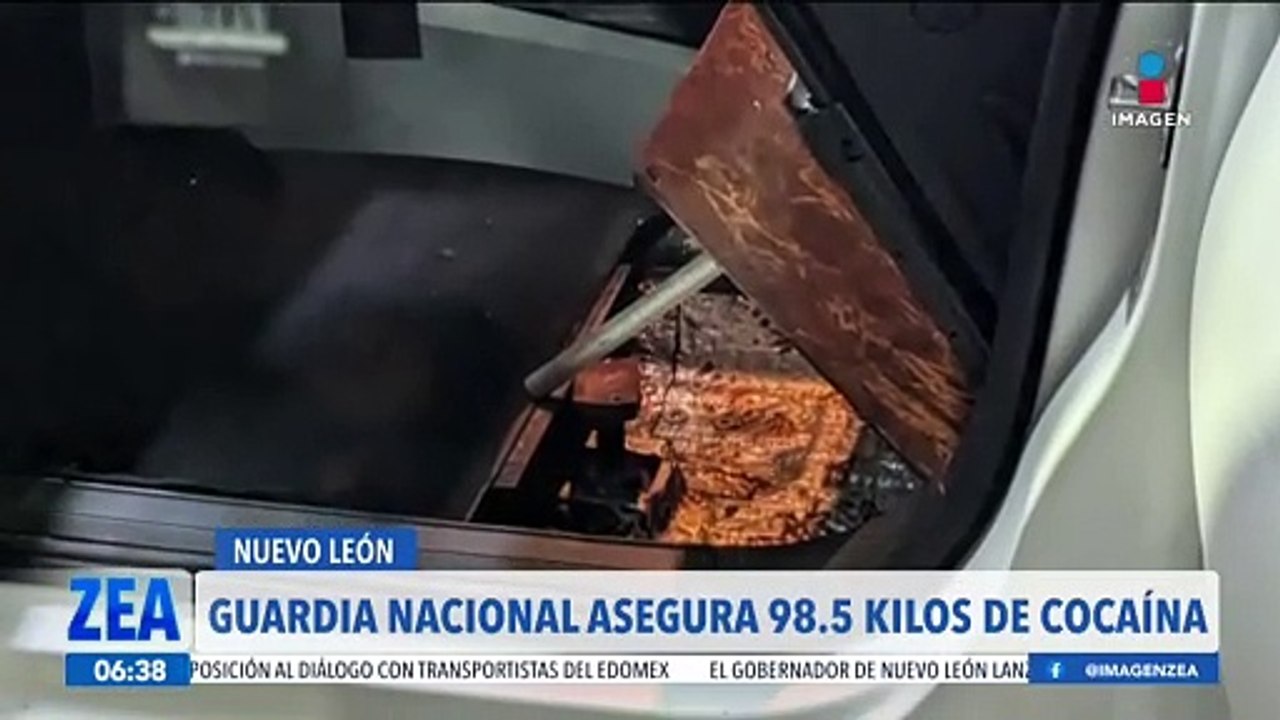 La Guardia Nacional asegura 98.5 kilos de cocaína en Nuevo León
