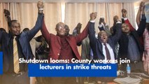 Shutdown looms: County workers join lecturers in strike threats