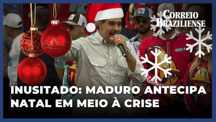 Maduro antecipa o Natal para 1º de outubro na Venezuela em meio a crise eleitoral