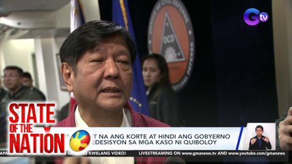PBBM, iginiit na ang korte at hindi ang gobyerno ang magdedesisyon sa mga kaso ni Quiboloy | SONA