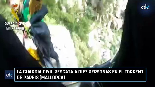 La Guardia Civil rescata a diez personas en el Torrent de Pareis (Mallorca)