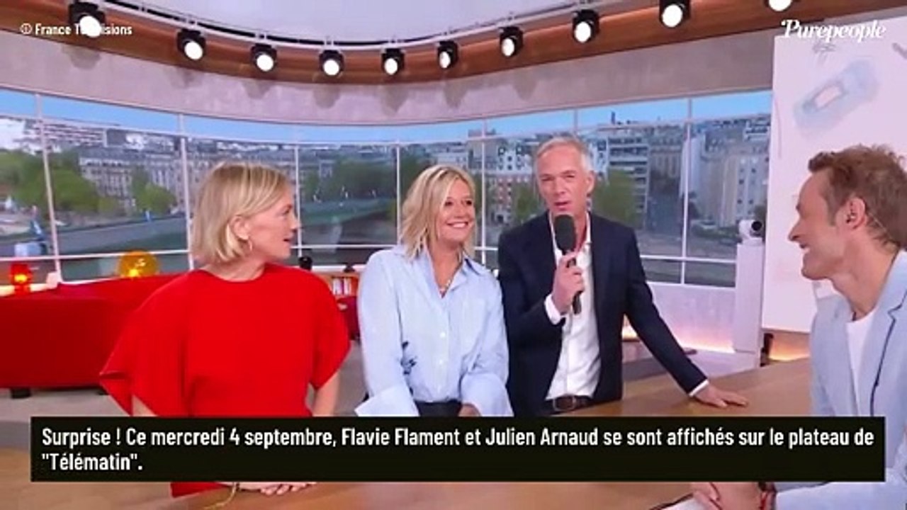 Surprise, on sait quand Flavie Flament et Julien Arnaud débarquent dans Télématin sur France 2