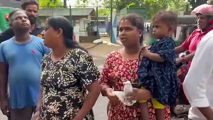 மனைவியை மீட்டுத் தருமாறு வவுனியா பொலிஸ் நிலையம் முன்பாக மரத்தில் ஏறி குடும்பஸ்தர் ஒருவர் போராட்டம்