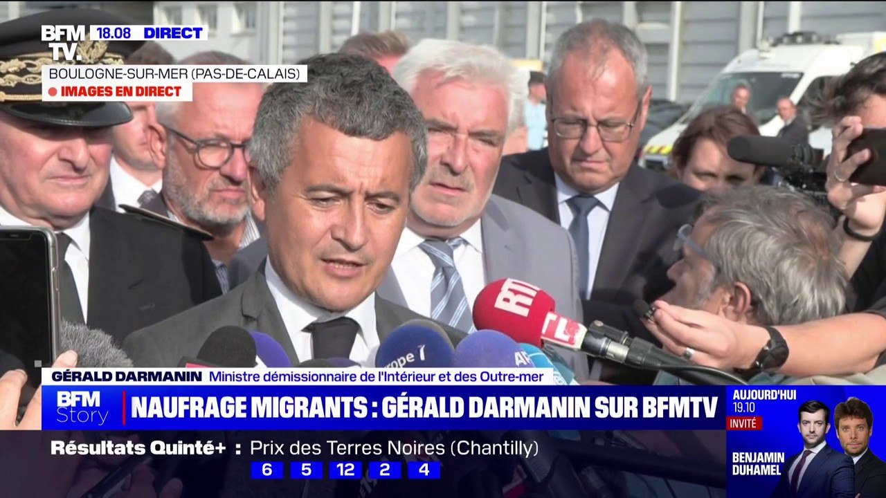 "C'est un drame": Gérald Darmanin s'exprime après le naufrage d'une embarcation ayant fait au moins 12 morts dans la Manche