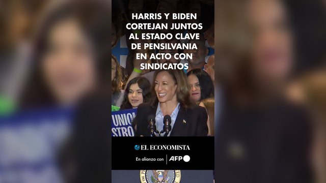 Harris y Biden cortejan juntos al estado clave de Pensilvania en acto con sindicatos