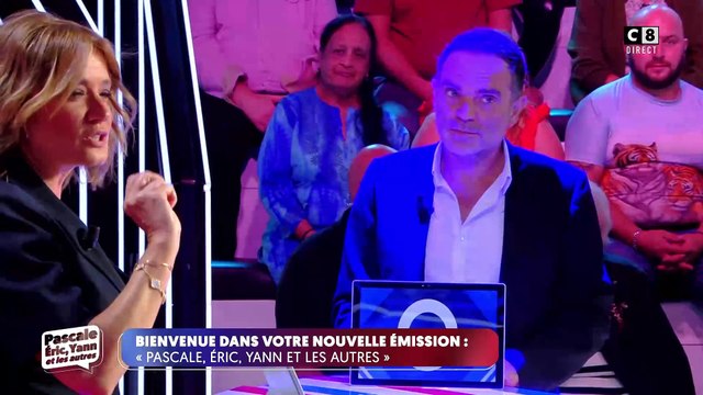 Regardez les premières minutes de la nouvelle émission de Pascale de la Tour du Pin sur C8, qui a été lancée à 18h et intitulée Pascale, Eric, Yann et les autres...