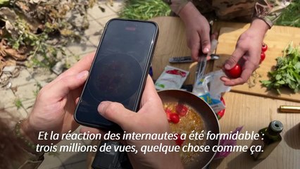 Sur le front est de l'Ukraine, la drôle de vie d'un influenceur de guerre culinaire