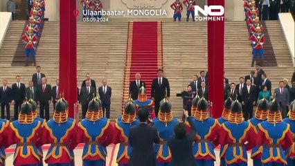 استقبال ویژه مغول‌ها از پوتین؛ دیدار در پای تمثال چنگیز خان