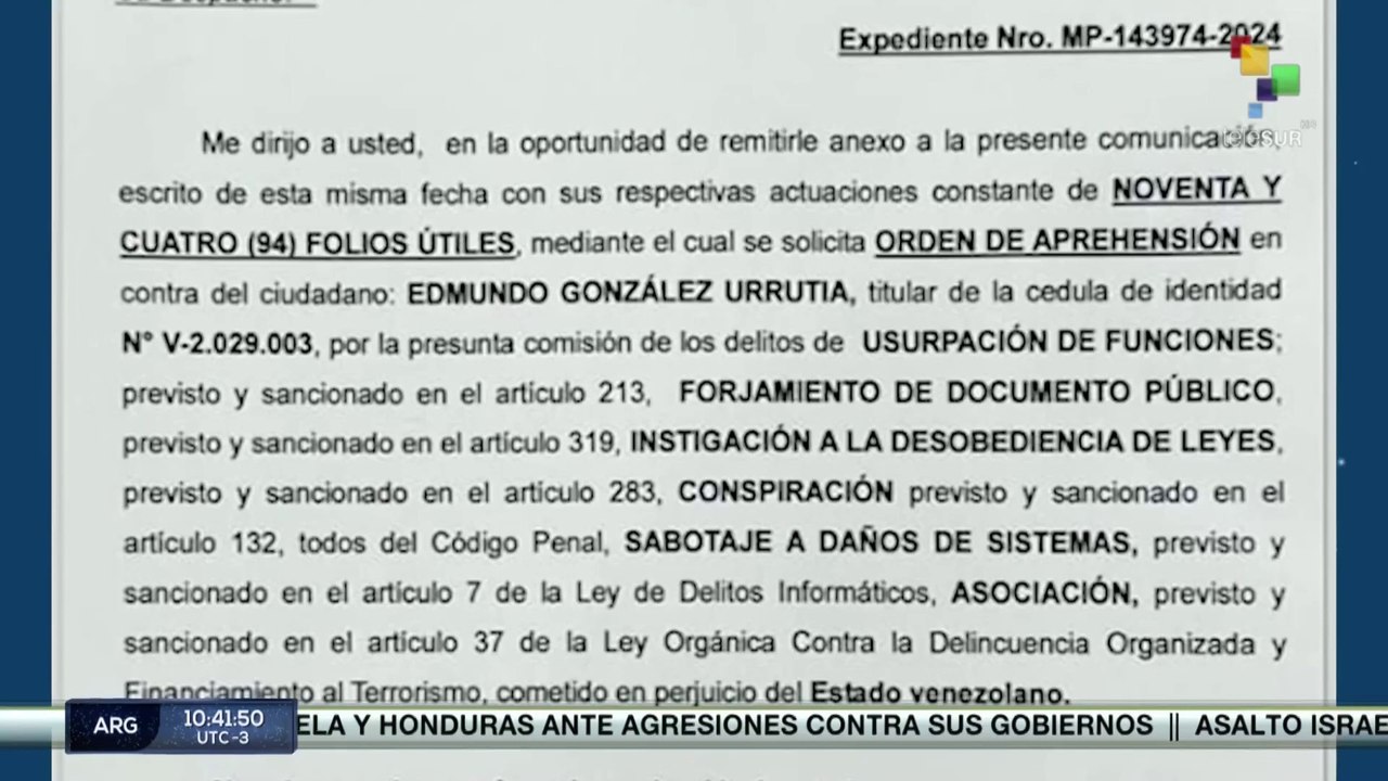 Dictan orden de aprehensión contra Gonzalez Urrutia