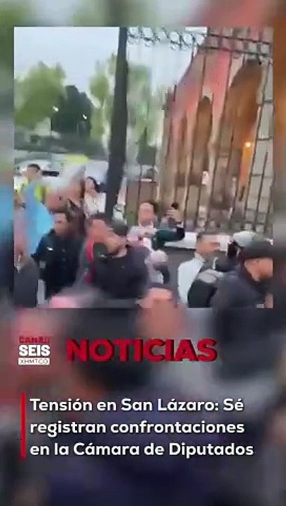 Tensión en San Lázaro: Se registran confrontaciones en la Cámara de Diputados