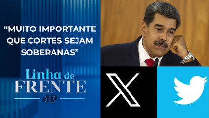 Maduro elogia decisão do STF de suspender rede social X no Brasil | LINHA DE FRENTE