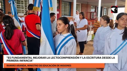 El ministro Ramiro Aranda destacó el plan de alfabetización: "es fundamental mejorar la lectocomprensión y la escritura desde la primera infancia"