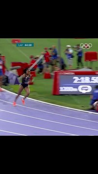 Follow the orange shirt. #Olympics #Paris2024 Femke Bol showcased an extraordinary final leg, guiding the Dutch team in the mixed 4x400m relay at Paris 2024. @femke_bol - @TeamNLinsta - @worldathletics