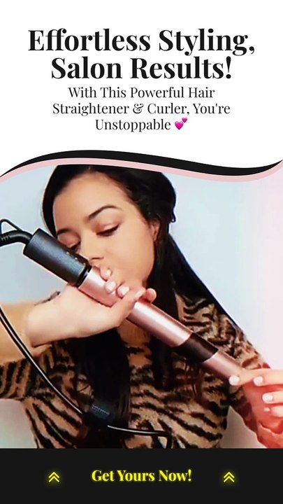 Rose Gold Luxury Hair Straightener & Curler
