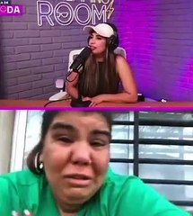 Camila consolada por su cuñada, Daniela Celis, tras ser eliminada de Cuestión de Peso