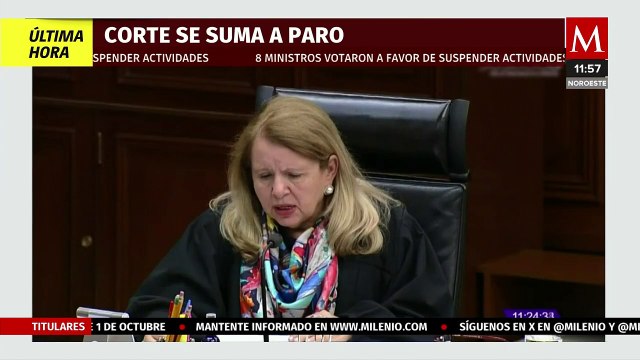 SCJN se suma a paro del Poder Judicial; 8 ministros votaron a favor