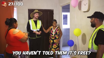 I Built 100 Houses And Gave Them Away!_2 - Funny Video