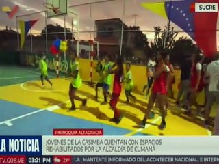 Sucre | Alcaldía de Cumaná entrega rehabilitado espacio deportivo en la comunidad "La Casimba"