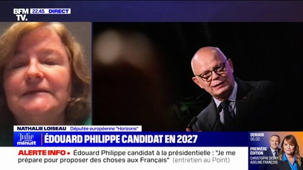 Édouard Philippe candidat à la présidentielle: "On est dans une période de grande confusion (...) Là, on a un homme politique qui dit ce qu'il a en tête", note Nathalie Loiseau (Horizons)