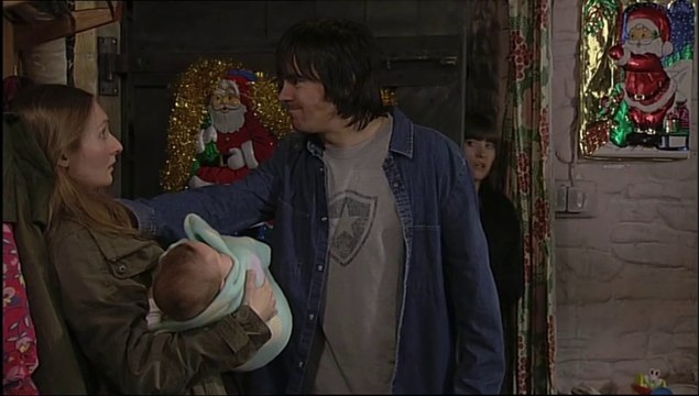 Emmerdale Cain Grabs Emily 19th December 2005