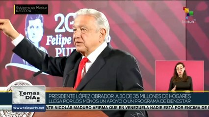 Temas del Día 03-09: Pdte. Andrés Manuel López Obrador defendió la discusión de la reforma judicial en México