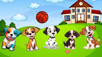 Five Little Pups Went to Play  Kids Rhyme & Fun  Children's Song