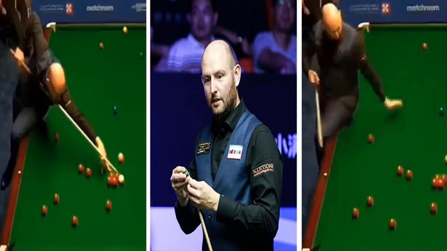 Watch as fuming snooker star slaps ball and STORMS OUT of match as he forfeits game at Saudi Arabia Masters