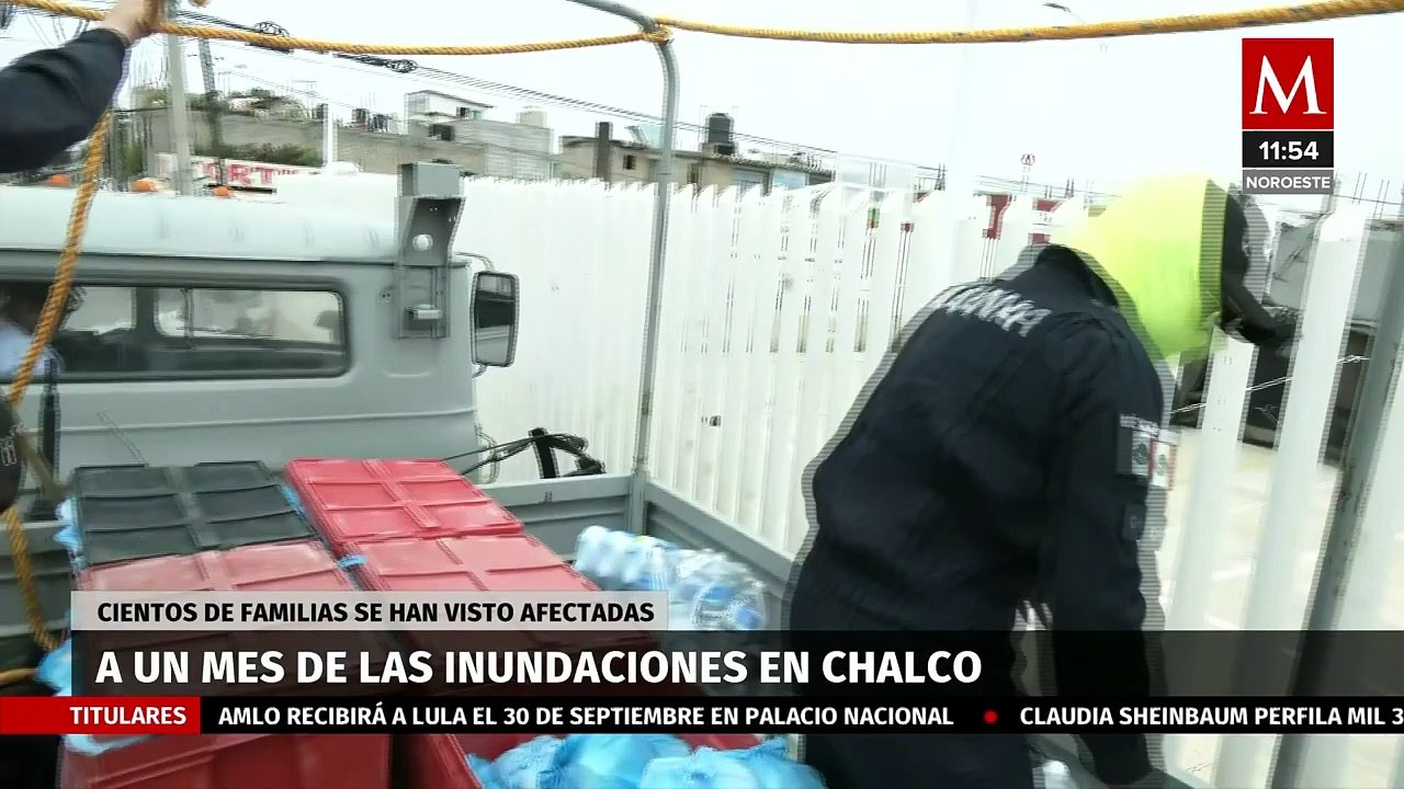 Vuelven a aumentar niveles de agua en algunas calles de Chalco