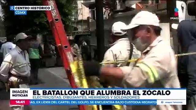¡Conoce a los encargados de vestir de luces el Zócalo!