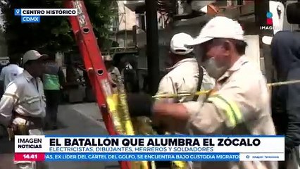 ¡Conoce a los encargados de vestir de luces el Zócalo!