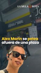 Alex Marin se pelea afuera de una plaza en Guadalajara