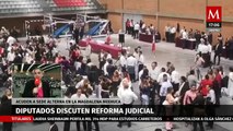 Reinicia sesión e inicia discusión sobre reforma Judicial