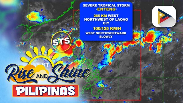 Bagyong #EntengPH, bahagyang lumakas habang palabas ng PAR