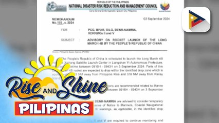 PhilSA, tinukoy ang mga posibleng bagsakan ng debris matapos maglunsad ang China ng Long March 4B rocket