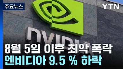 경기침체 우려에 뉴욕증시 급락...엔비디아, 9.5% 폭락 / YTN