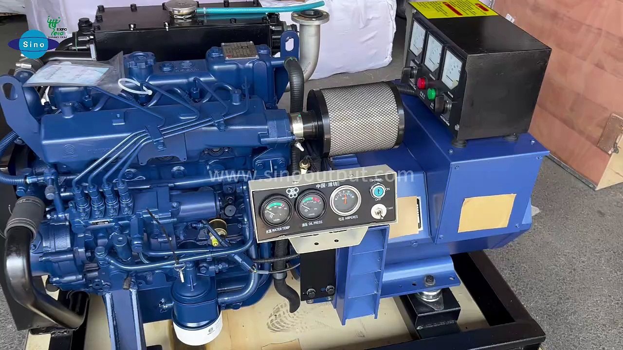 Sinooutput marine generator set 20kw with Weichai marine diesel engine.