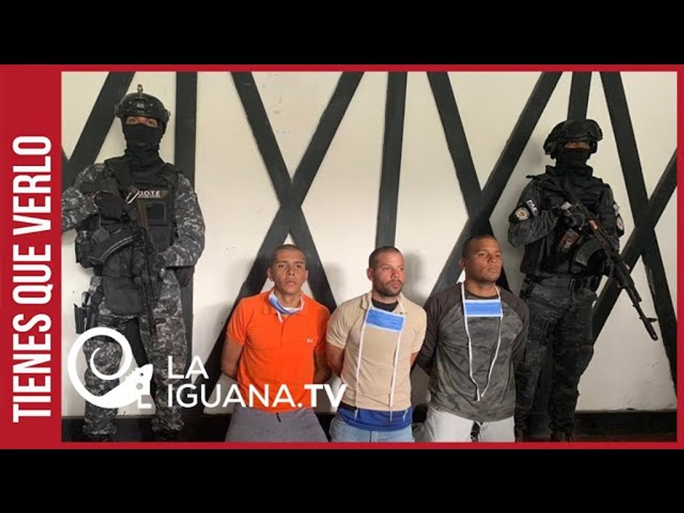 Así son trasladados los 3 mercenarios capturados este domingo en la Colonia Tovar