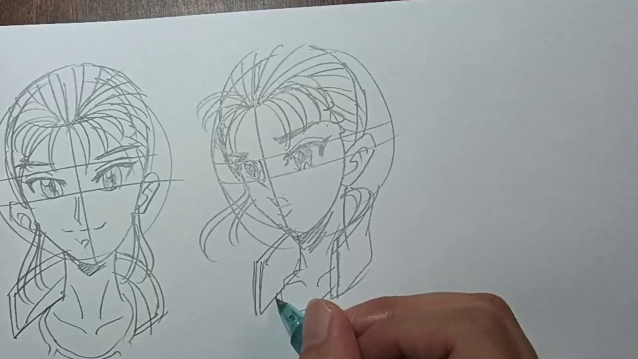 Draw anime take three minutes