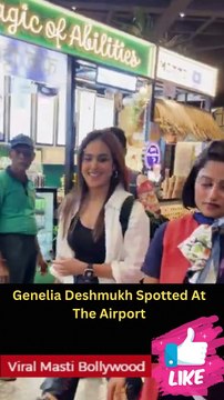 Genelia Deshmukh Spotted At The Airport Viral Masti Bollywood