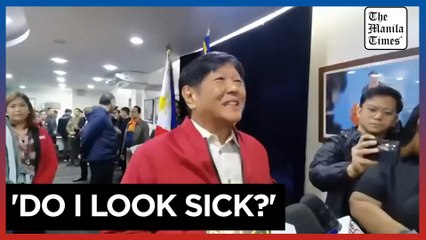 Marcos denies rumors of hospitalization