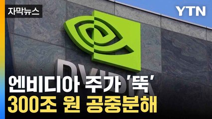 [자막뉴스] 뉴욕증시 주요 3대 지수 급락...엔비디아, 폭락 역사상 가장 큰 하루 손실액 / YTN